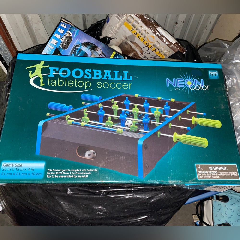 NeonColor Foosball Tapletop Game